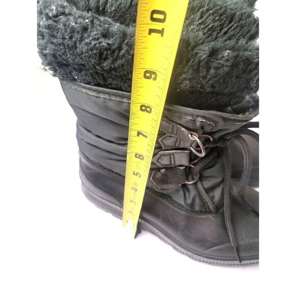 Vintage Sorel Winter Boots Women's Size 9 Black Insulated Waterproof Snow Boots - Picture 10 of 12